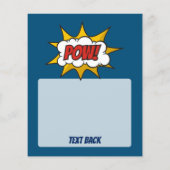 Pow Comic Sound-effect Flyer (Achterkant)