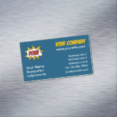 Pow Comic Sound-effect Magnetisch Visitekaartje (Voorbeeld)