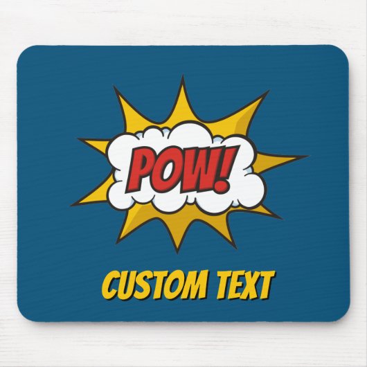 Pow Comic Sound-effect Muismat (Voorkant)