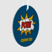 Pow Comic Sound-effect Ornament (voorkant)