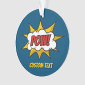 Pow Comic Sound-effect Ornament (voorkant)