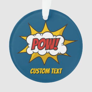 Pow Comic Sound-effect Ornament