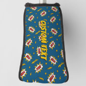 Pow Comic Sound Effect Pattern Golfheadcover (Draai 90)