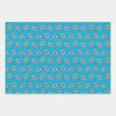 Pow Comic Sound Effect Pattern Inpakpapier Vel (Voorkant 2)