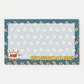 Pow Comic Sound Effect Pattern Post-it® Notes (Voorkant)