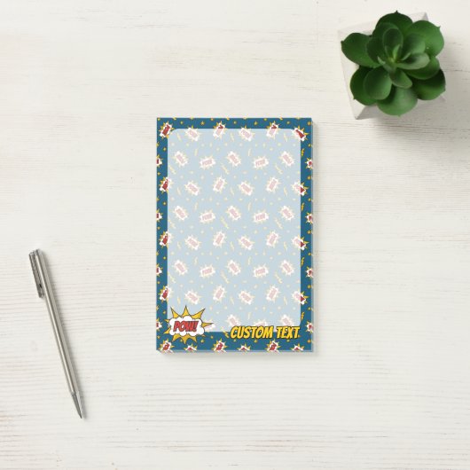 Pow Comic Sound Effect Pattern Post-it® Notes (Kantoor)