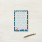 Pow Comic Sound Effect Pattern Post-it® Notes (Op bureau)