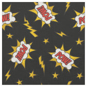 Pow Comic Sound Effect Pattern Stof (Close Up)