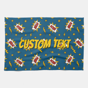 Pow Comic Sound Effect Pattern Theedoek