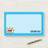 Pow Comic Sound-effect Post-it® Notes (Op bureau)