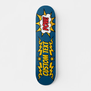 Pow Comic Sound-effect Skateboard