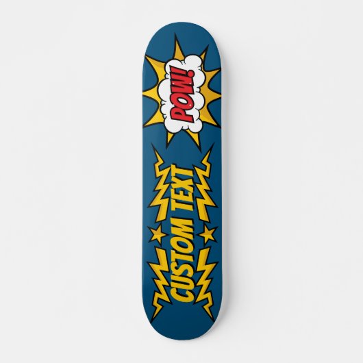 Pow Comic Sound-effect Skateboard (Voorkant)