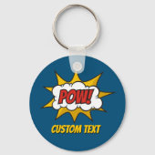 Pow Comic Sound Effect Sleutelhanger (Voorkant)