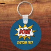 Pow Comic Sound Effect Sleutelhanger (Voorkant)