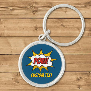 Pow Comic Sound-effect Sleutelhanger
