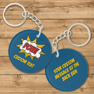 Pow Comic Sound Effect Sleutelhanger
