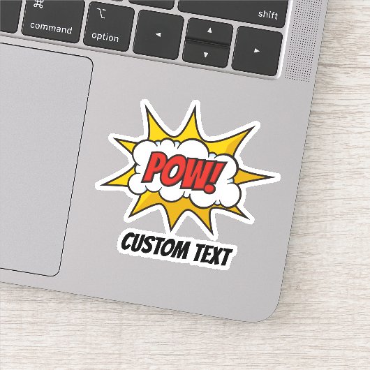 Pow Comic Sound-effect Sticker (Detail)