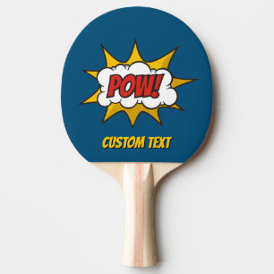 Pow Comic Sound-effect Tafeltennisbatje