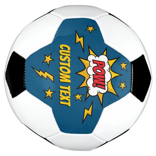 Pow Comic Sound-effect Voetbal (Gedraaid)