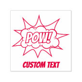 Pow Comic Sound-effect Zelfinktende Stempel (Design)