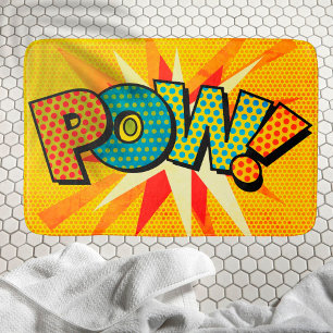 POW Fun Retro Comic Book Pop Art Badmat