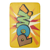 POW Fun Retro Comic Book Pop Art Badmat (Voorkant Verticaal)