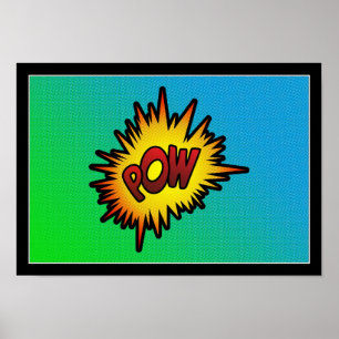 POW Halftone Poster