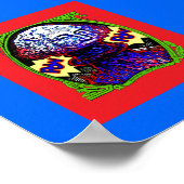 POW ! ! L'argent explose POSTER noir rouge bleu ch (Coin)