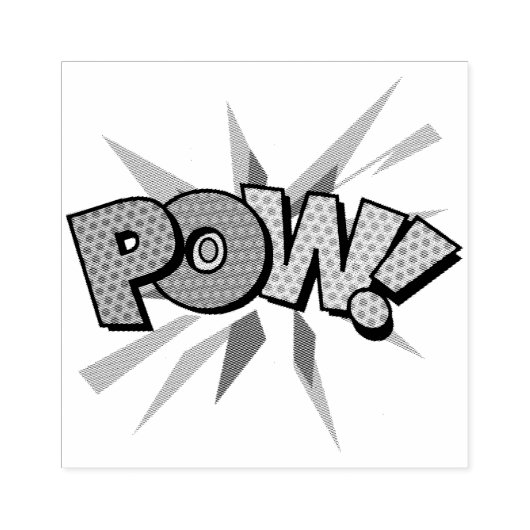 POW Leuk Retro Stripboek Pop Art Rubberstempel (Afrduk)