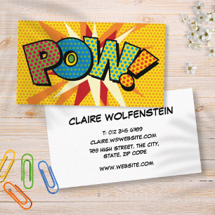 POW Leuk Retro Stripboek Visitekaartje