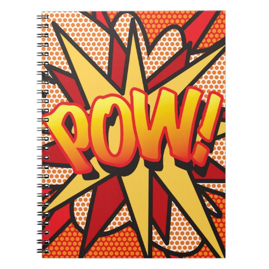 POW Leuke Retro Stripboek Pop Art Notitieboek (Voorkant)