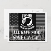 POW-MIA BRIEFKAART (Voorkant / Achterkant)