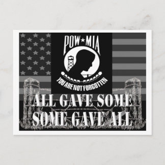 POW-MIA BRIEFKAART