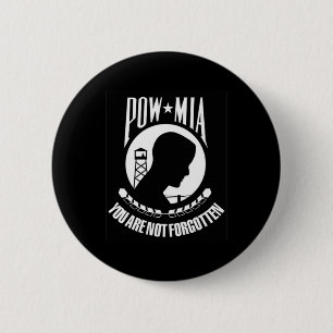 POW - MIA-Button Ronde Button 5,7 Cm