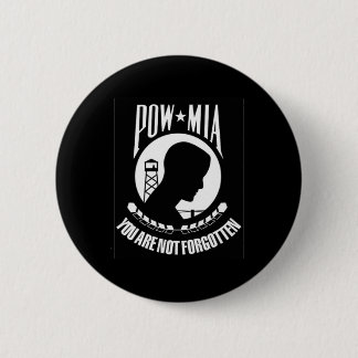 POW - MIA-Button Ronde Button 5,7 Cm