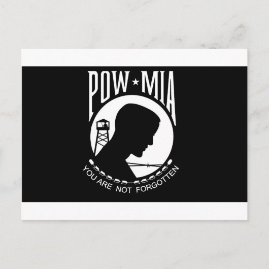 POW+MIA Flag Briefkaart (Voorkant)