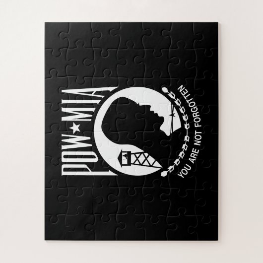 POW MIA Flag: Vermiste soldaten van de Vietnamoorl Legpuzzel (Verticaal)