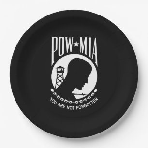 POW MIA Flag: Vermiste soldaten van de Vietnamoorl Papieren Bordje