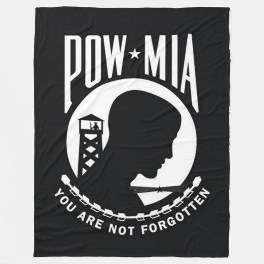 POW/MIA FLEECE DEKEN (Voorkant)