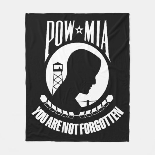 "POW MIA Fleece Deken" Deken (Voorkant)