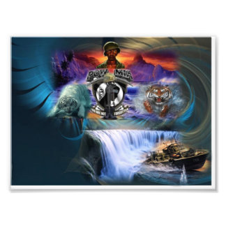 POW/MIA FOTO AFDRUK