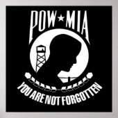 POW MIA POSTER (Voorkant)