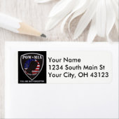 POW/MIA-retouradreslabels Etiket (Insitu)