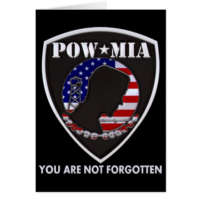 POW MIA - Schild (Voorkant)