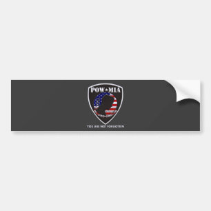 POW MIA - Schild Bumpersticker