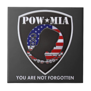 POW MIA - Schild Tegeltje