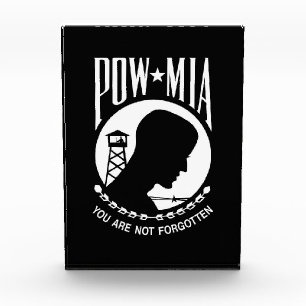 POW MIA-vlag: Vermiste soldaten van de Vietnamoorl Fotoblokken