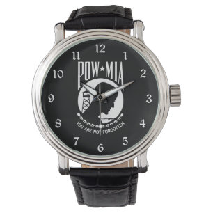 POW MIA-vlag: Vermiste soldaten van de Vietnamoorl Horloge