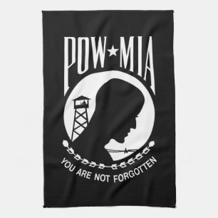 POW MIA-vlag: Vermiste soldaten van de Vietnamoorl Theedoek