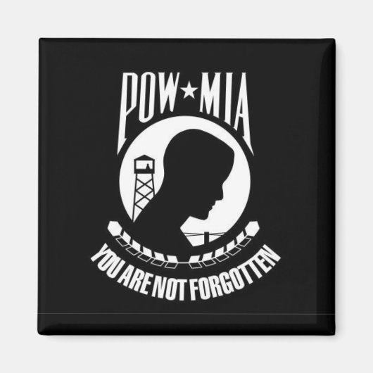 POW*MIA Vous N'Êtes Pas Oublié - Magnet (Devant)